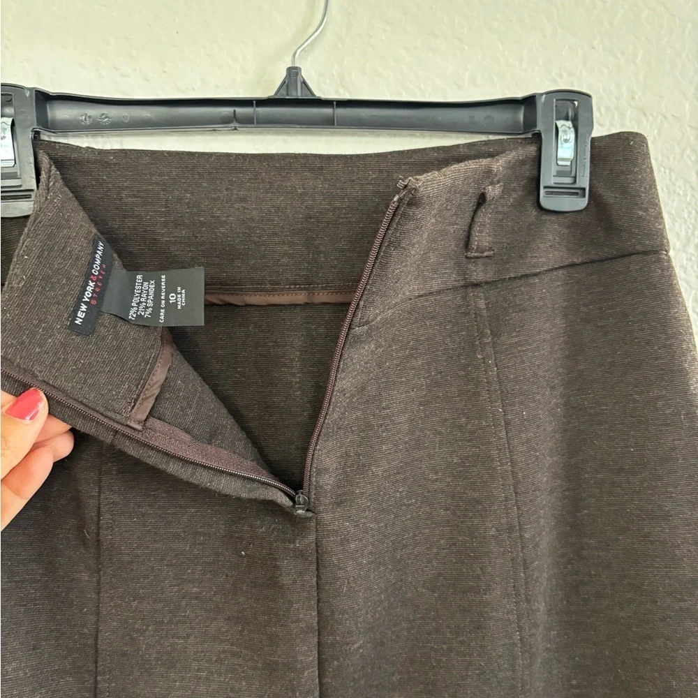 New York & Company Espresso Pencil Skirt - Picture 3 of 8